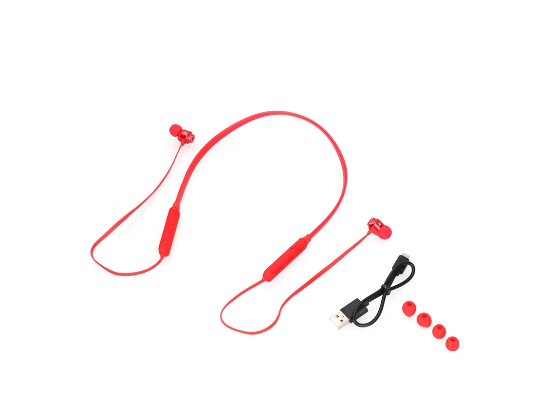 Auriculares Inalámbricos Bluetooth 5.1 Para Ejercicio Y Deportes - Rojo