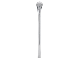Cuchara de cóctel reutilizable, lavable y de acero inoxidable con pajita de metal, tamaño grande, Rosewell