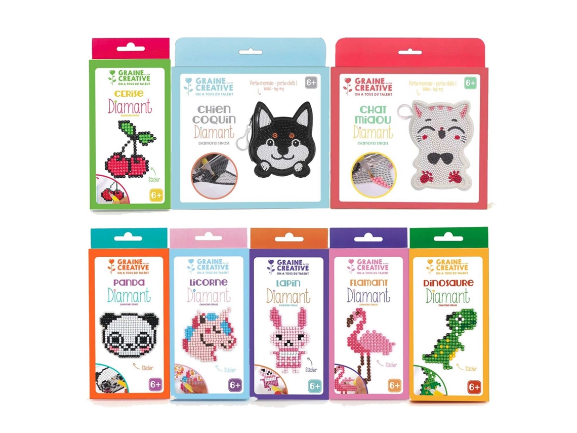 8 kits pintura de diamante GRAINE CRÉATIVE