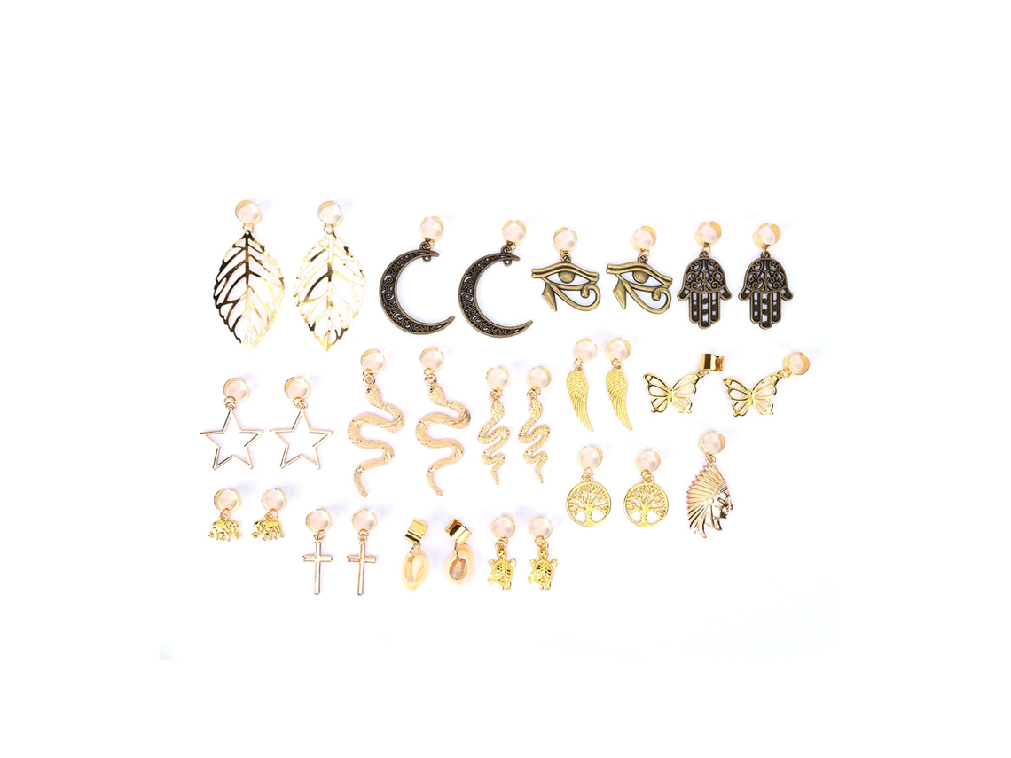 MEOIRUERY Joyería para Trenzas Dreadlocks, 29 piezas, Accesorios para Cabello, Colgantes para Trenzas Enrolladas, Decoración Capilar