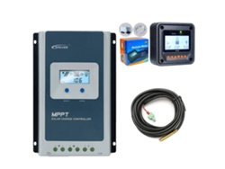 Controlador de carga solar MPPT, voltaje máximo de circuito abierto fotovoltaico: 100 V, voltaje nominal de batería: 12/24 V CC, con sensor MT52, 20 A OEM