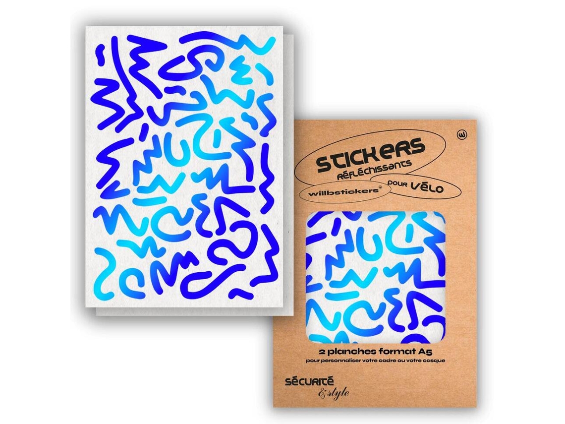Autocolantes Refletores WILL B STICKERS Talla A5 Louvre