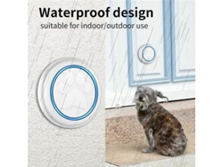 2026altiro-timbre Inalámbrico Para Gatos Y Perros, Alcance De 300 M, 60 Canciones, Alto Volumen, Resistente Al Agua, Negro.