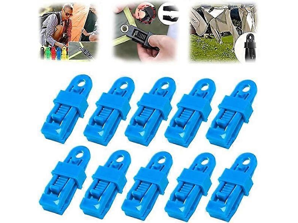 10 Clips Ajustables De Plástico Resistentes Para Lonas Y Toldos, Bloqueo Seguro, Impermeables, Uso Fácil, Multiuso Verde