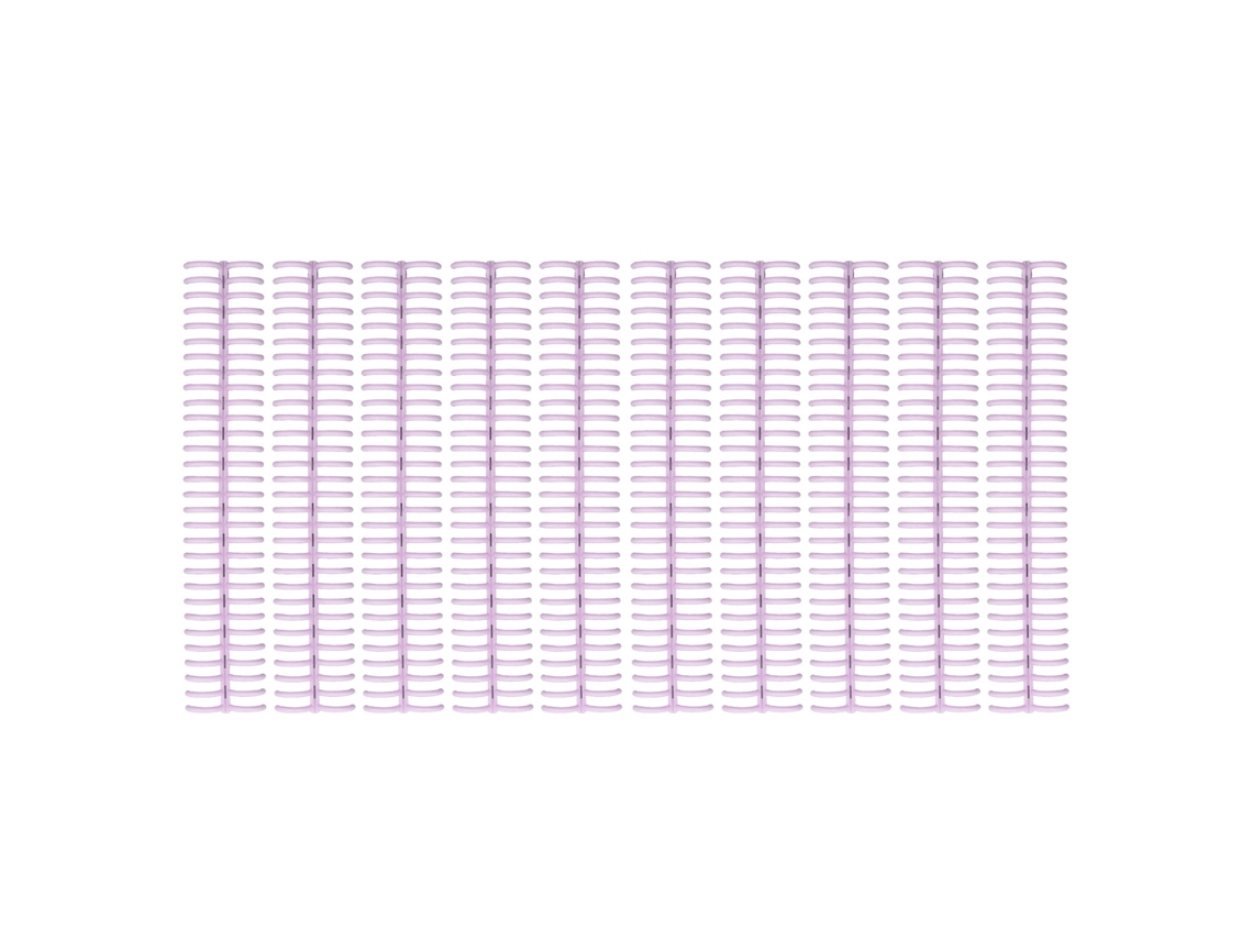 10 Espirales De Encuadernación, 150 Páginas, 30 Anillas De Plástico, Fácil Apertura, 19 Mm, Para Papel A4, Color Morado.