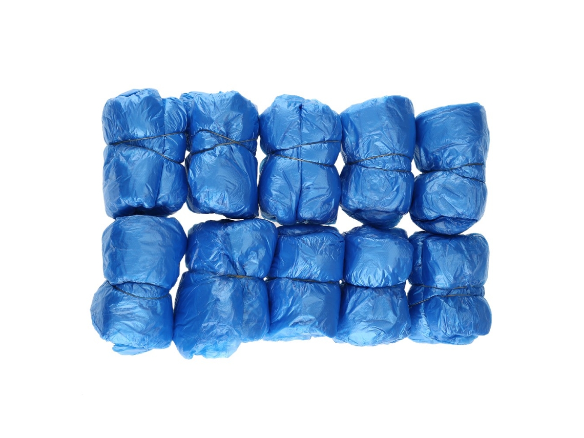 100 Cubrezapatos Desechables Azules Para Lavadora Automática: Para Mantener Limpios El Hogar Y La Oficina.