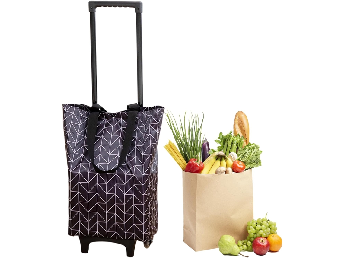 Carrito De Compras - Mano Plegable Con Ruedas