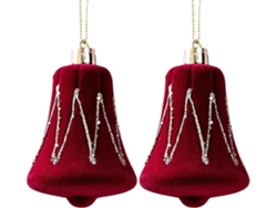 Adornos Navideños Terciopelo Árbol 2 Piezas Decoraciones Navideñas Temporada Festivos Fiestas Reuniones Salas
