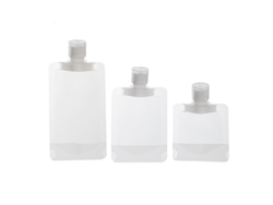 Cinco Botellas Cosméticas Desechables Portátiles, Adecuadas Para Viajes Y Uso De Lociones.