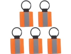 Juego de 5 llaveros reflectantes de nailon