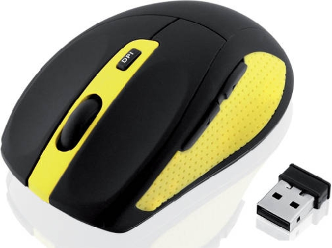 Ratón IBOX IMOS604W (Inalámbrico - Óptico - 1600 dpi - Negro)