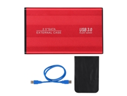 Disco Rígido Externo (transmissão De Alta Velocidade Usb3.0, Metal Escovado De 2,5 Polegadas) Disco Rígido Para Laptop Vermelho De 500gb