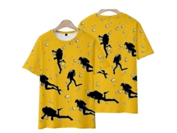 2026-camiseta Manga Corta Casual Estampada Bob Esponja Y Calamardo Para Niños Y Adultos Talla Grande