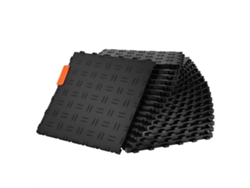 Juego de baldosas antideslizantes negras de 305x305 mm para garaje y taller Tekmaquinas