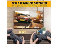 20000 Juegos 4k Consola De Juegos Retro Inalámbrica, Plug And Play Videojuego Stick Con Controladores Inalámbricos 2.4g (64g)
