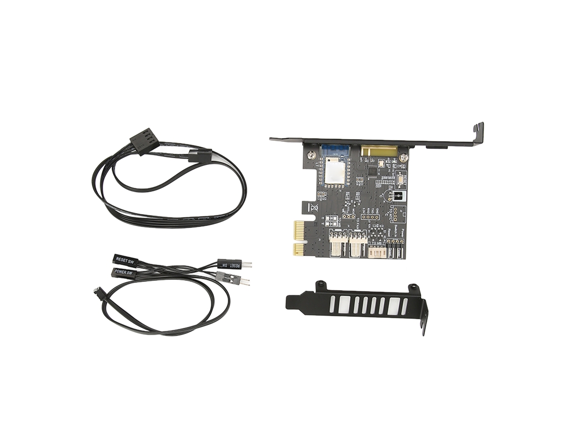 Tarjeta De Control Remoto Pcie Para Pc Con Detección De Temperatura, Control De Ventilador Y Temporizador.