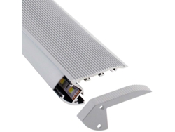 Perfil Aluminio Silver Cinema Para Tiras Led Metro LEDBOX