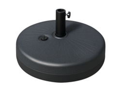 VPMKP - Base redonda Outsunny peso arena/agua Ø38/48 mm acero HDPE 51x51x30,5 cm negra