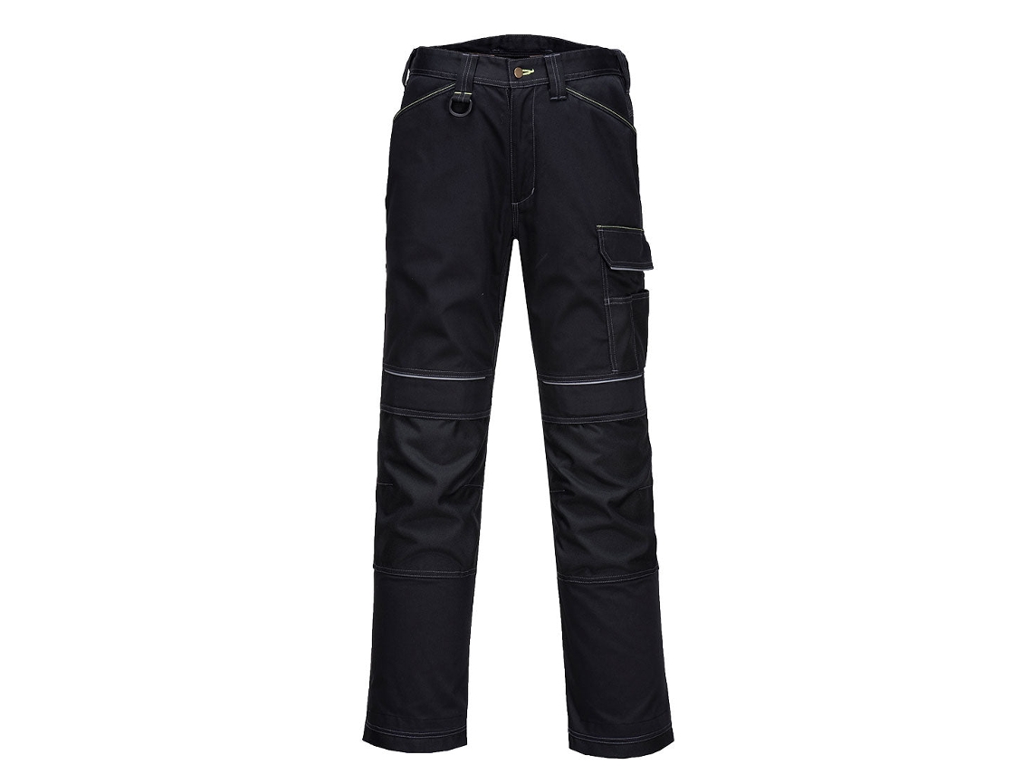 Pantalón De Trabajo Pw3: Comodidad Y Durabilidad Negro / 38