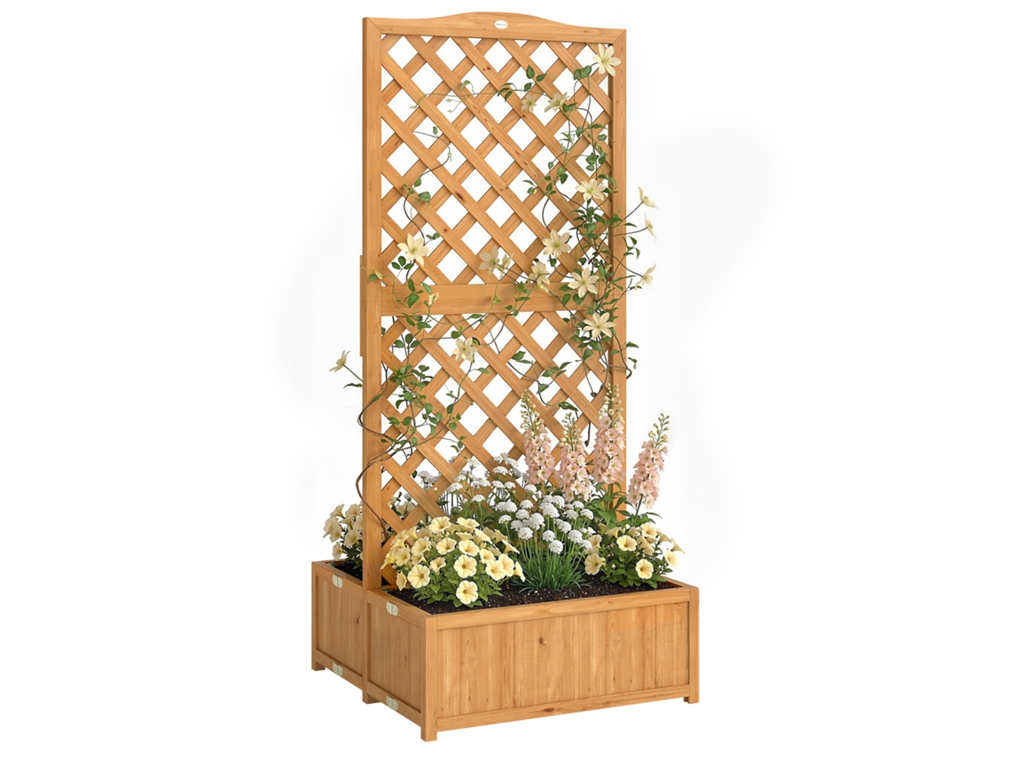 Jardinera con 2 cajas plegables y base de listones 73x70x170 cm PMM CAPITALI