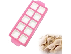 Mold Para Ravioli De Plástico - Plato Para 10 Ravioli Cuadrados - Cortador, Prensa Y Sello De Ravioli