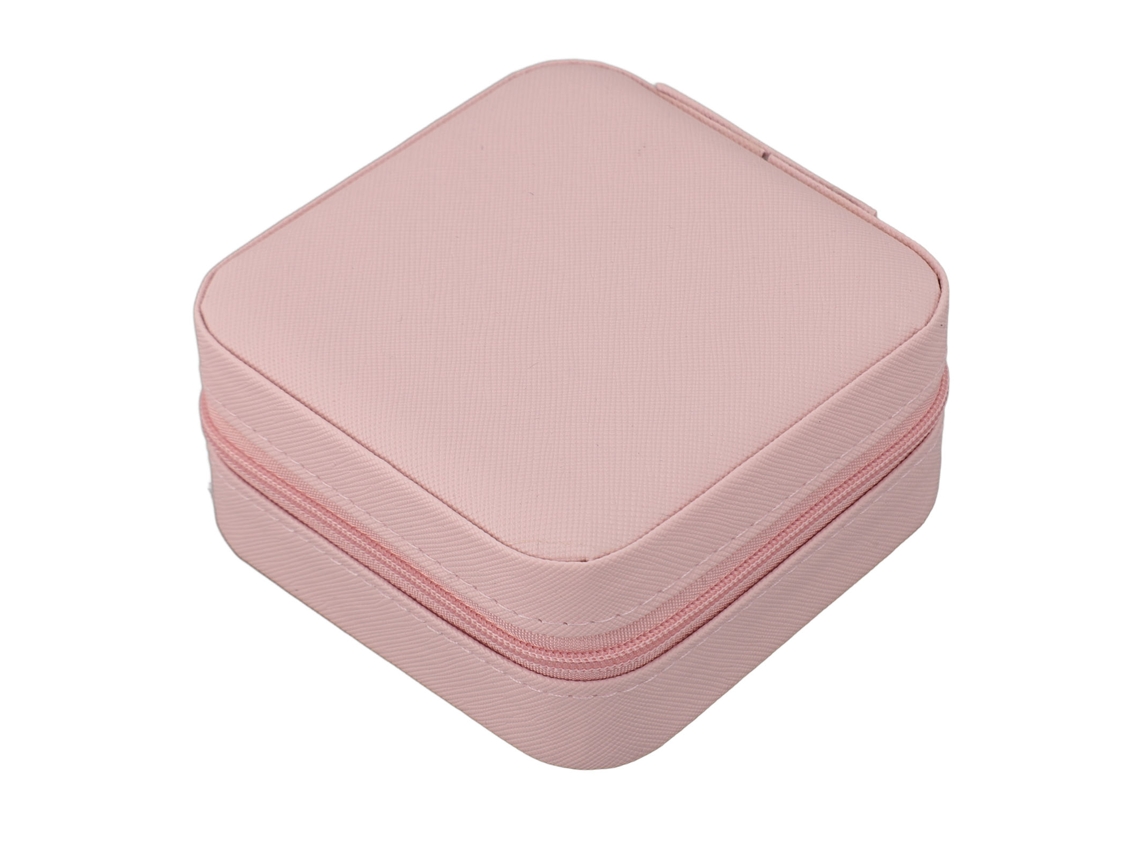 Pequeño Joyero Portátil E Impermeable De Piel Sintética Para Anillos, Pendientes, Collares Y Pulseras.