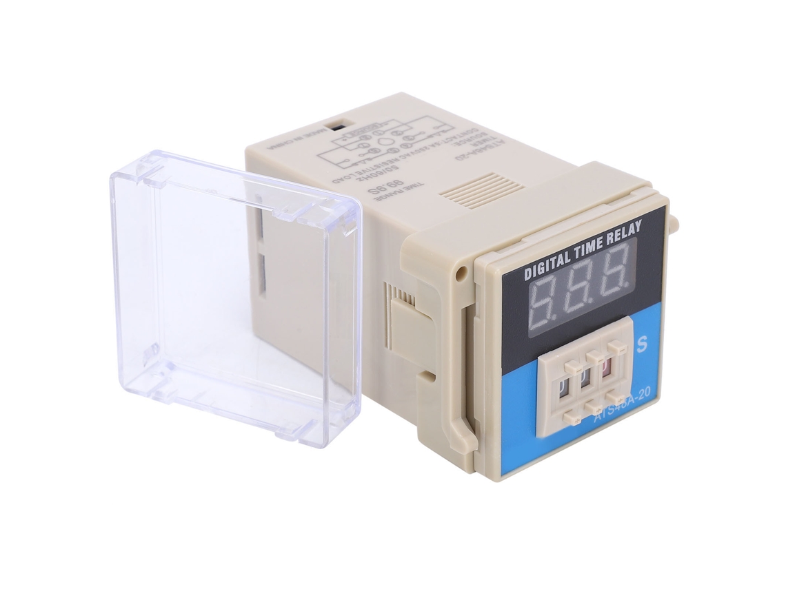 2026dz - Relé de retardo ajustable con pantalla LED Ats48a-20 Control DC12V Ciclo variable