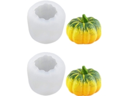 Juego de 2 moldes grandes para tartas con forma de calabaza JEIIBRZUI