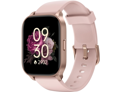 Smartwatch BISBISOUS IDW17 con Función de Llamada Femenina Ip68 Resistente al Agua Compatible con Android Iphone Rosa