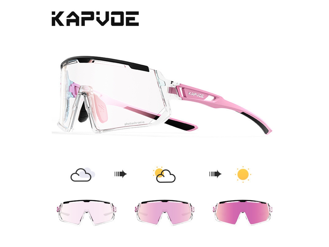 Gafas De Ciclismo Con Lentes Fotocromáticas De Doble Uso (día Y Noche), Pantallas Para Bicicleta, Unisex, Protección Uv.