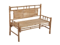 Maison Exclusive - Banco De Jardín Con Cojín Bambú 120 Cm