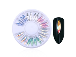 Accesorios para uñas decoradas con diamantes de imitación, cristales y apliques de diamantes de imitación. MDUG