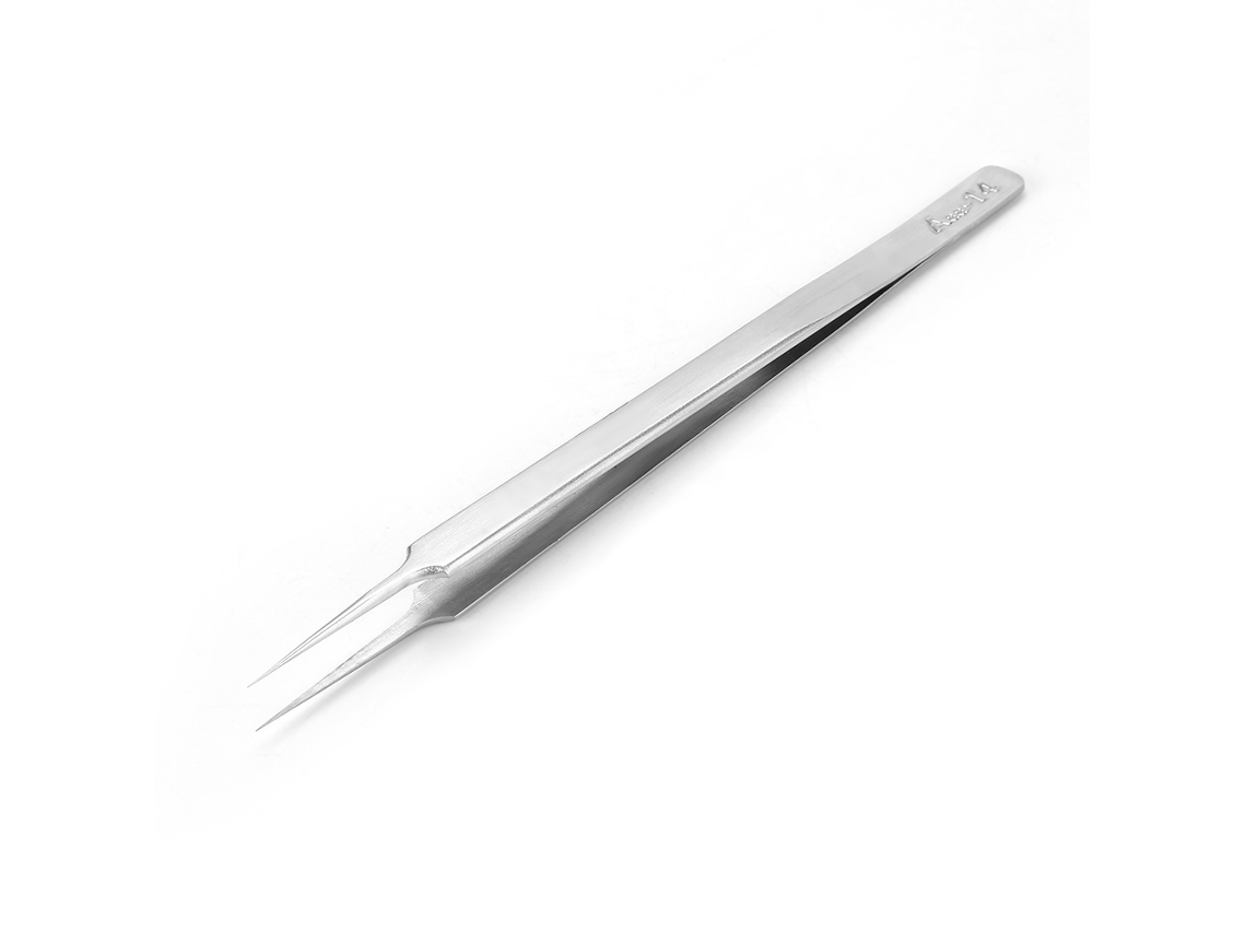 1 Pinza Manual De Acero Inoxidable Antimagnética De Alta Dureza, Color Plata (aaa-14 2)