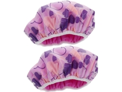 Dos gorros de ducha portátiles y reutilizables para mujeres con cabello rizado. Gokoco