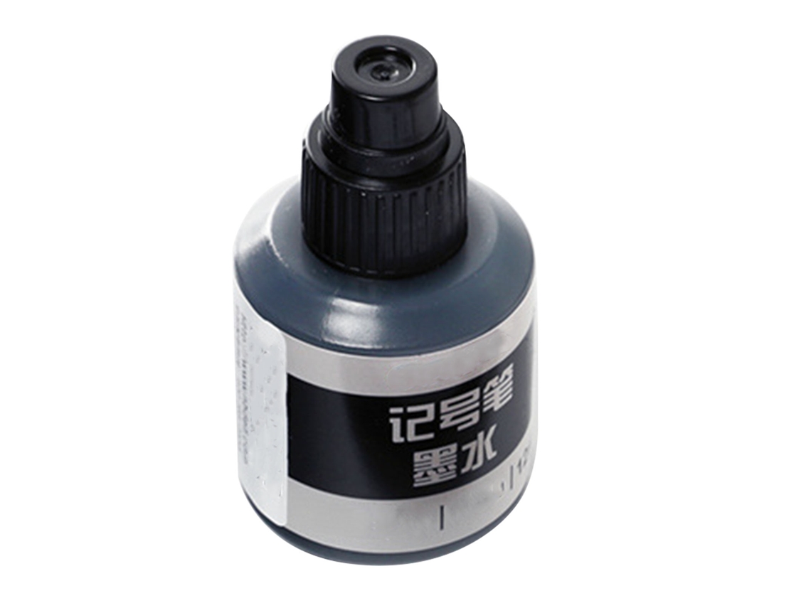 Tinta Para Rotuladores De Aceite Resistente Al Agua Y Al Desvanecimiento Relleno Rápido Con Sistema De Dispensación De Gotas 12ml Negro