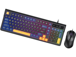 Cable Usb Con Retroiluminación Rgb, 98 Teclas, Tacto Combinado, 5 Dpi, Teclados Retroiluminados Antideslizantes.