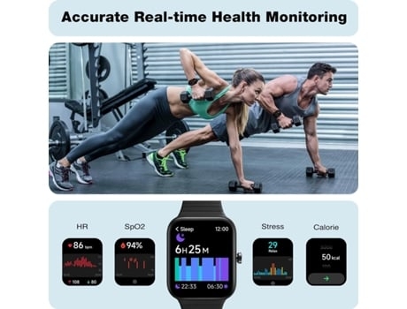 AUJEZON Idw15 Smartwatch 1 8 Pantalla Táctil Fitness Tracker Bluetooth Llamada Android Iphone Rosa