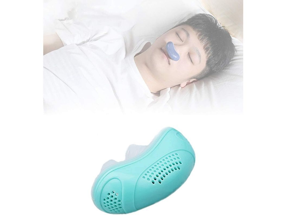 Dan26-dispositivo Anti Ronquidos Eléctrico Micro Cpap Ayuda Apnea Sueño Filtro Pm2.5 Silicona Verde