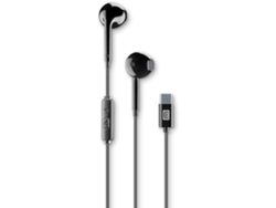 Auriculares Estéreo USB-C Diseño de Cápsula Micrófono In-Ear y Botón de Respuesta Negro CELLULARLINE
