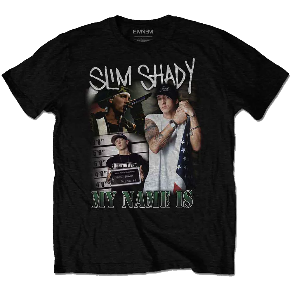 Eminem My Name Is Slim Shady T-shirt Unisex Rockinstone Size:s