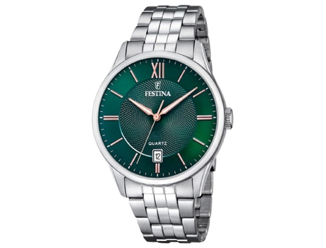 Reloj Hombre FESTINA F20425/7 Verde Plateado