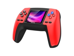Consola de juegos retro blanca p5 para dos jugadores con pantalla integrada, compatible con 520 juegos, salida HD, reproductor de videojuegos digital recargable.