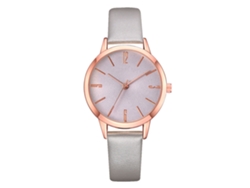 Reloj De Pulsera Analógico De Cuarzo Para Mujer Con Correa De Pu, Estilo Moderno Y Sencillo (gris)