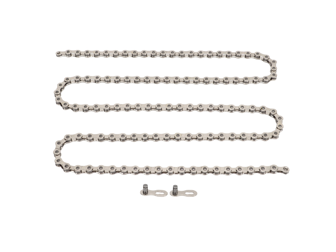 Cadena Para Bicicleta De Montaña De 8 Velocidades, Acero De Alto Carbono, Color Plata.