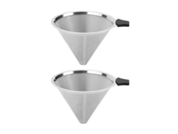 Paquete de 2 filtros de café compatibles con Chemex (6, 8 y 10 tazas) y Hario V60 02 y 03, filtros para café vertido.