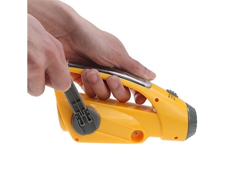 Cargador Manivela Digital Receptor Radio Am Fm Linterna