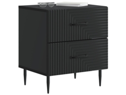 Maison Exclusive - Armario De Noche Con Cajón 2 Pcs Negro 43 X 34,5 X 47,5 Cm