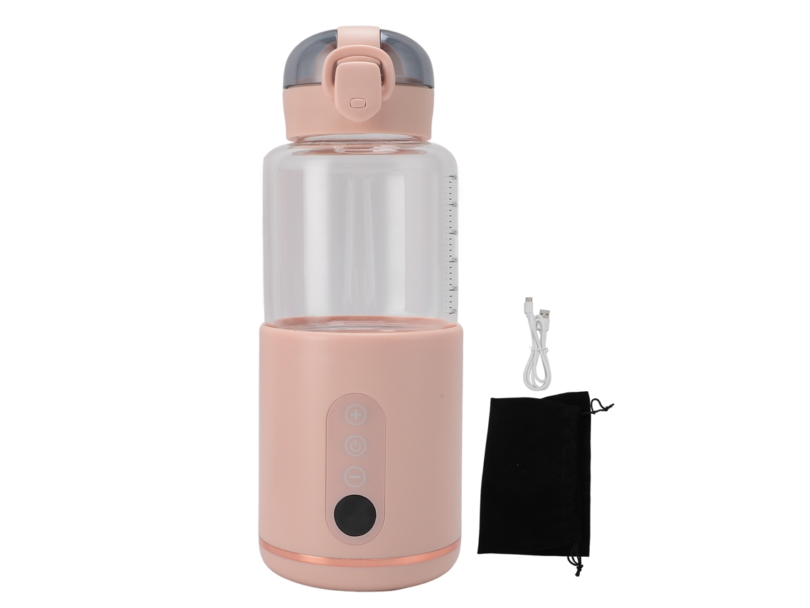 Calentador De Leche Portátil Inalámbrico De 300 Ml Recargable Por Usb Con Control De Temperatura Ajustable Para Viajes.