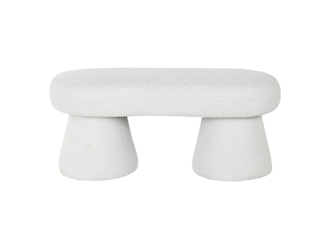 Descalzadora Poliester Bucle Blanco 100x42x46cm