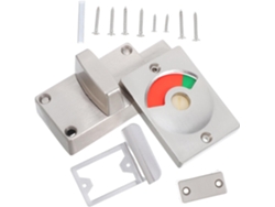Cerradura De Puerta Con Indicador Rojo Y Verde, Pestillo De Acero Inoxidable, Cerrojo Para Inodoro